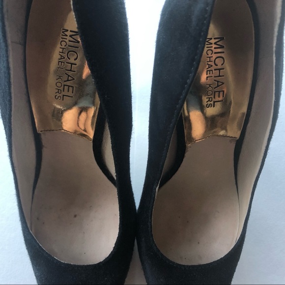 MICHAEL Michael Kors Black Suede High Heels - Picture 6 of 7